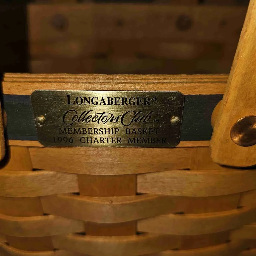 NIB Longaberger 1996 Charter Member Collectors Club Membership Basket‎ New